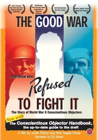 Poster to the movie "The Good War and Those Who Refused to Fight It" #894258