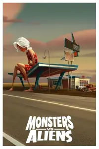 Poster to the movie "Monsters vs Aliens" #934004
