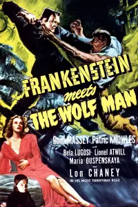 Poster to the movie "Frankenstein Meets the Wolf Man" #974991