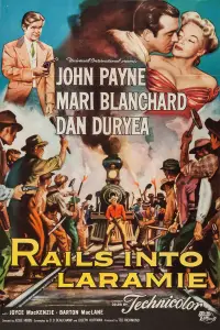 Poster to the movie "Rails Into Laramie" #1157208
