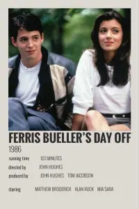 Poster to the movie "Ferris Bueller