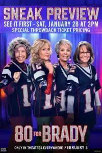 Poster to the movie "80 for Brady" #989368