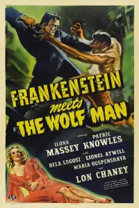 Poster to the movie "Frankenstein Meets the Wolf Man" #974998