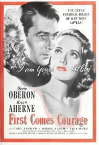 Poster to the movie "First Comes Courage" #1224417