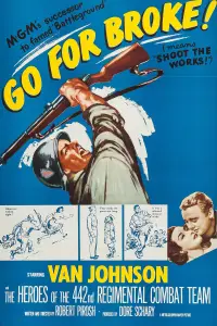 Poster to the movie "Go for Broke!" #1018337