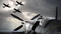 Backdrop to the movie "Fighters of WWII: Spitfire, Mustang, and Messerschmitt" #856677