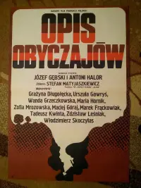 Poster to the movie "Opis obyczajów" #1079805