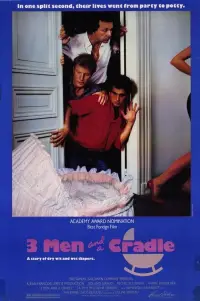 Poster to the movie "Three Men and a Cradle" #974899