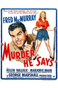 Poster to the movie "Murder, He Says" #1129483