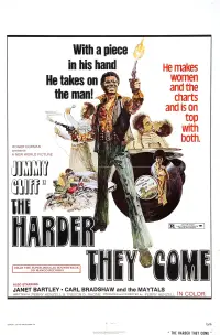 Poster to the movie "The Harder They Come" #1110739