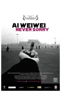 Poster to the movie "Ai Weiwei: Never Sorry" #1073568