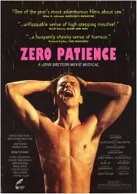 Poster to the movie "Zero Patience" #1171169