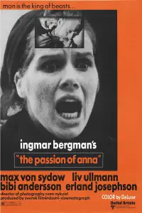 Poster to the movie "The Passion of Anna" #1140314