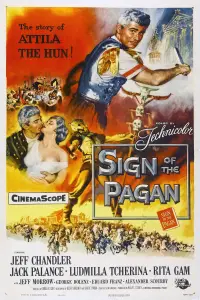 Poster to the movie "Sign of the Pagan" #1179556