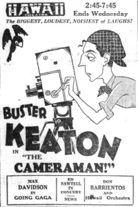 Poster to the movie "The Cameraman" #1101083