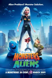 Poster to the movie "Monsters vs Aliens" #934007
