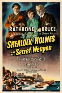 Poster to the movie "Sherlock Holmes and the Secret Weapon" #969916