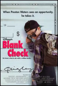 Poster to the movie "Blank Check" #984682