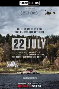 Poster to the movie "22 July" #814182