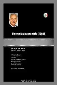 Poster to the movie "Violence in Cold Blood" #890440