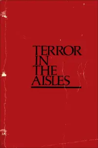 Poster to the movie "Terror in the Aisles" #1149907