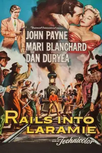 Poster to the movie "Rails Into Laramie" #1157207