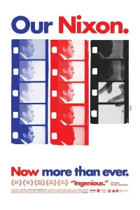 Poster to the movie "Our Nixon" #1229025