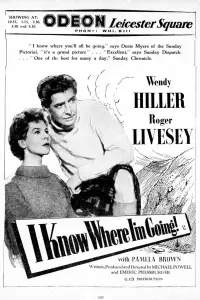 Poster to the movie "I Know Where I