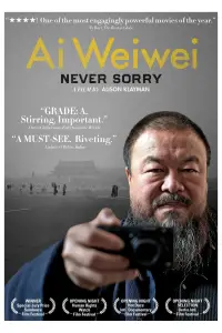Poster to the movie "Ai Weiwei: Never Sorry" #1073569