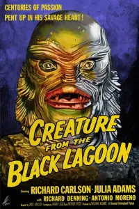 Poster to the movie "Creature from the Black Lagoon" #943738