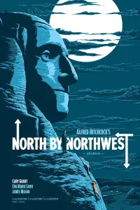 Poster to the movie "North by Northwest" #938378