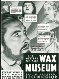 Poster to the movie "Mystery of the Wax Museum" #1094160
