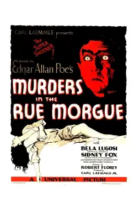 Poster to the movie "Murders in the Rue Morgue" #976076