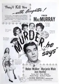 Poster to the movie "Murder, He Says" #1129479