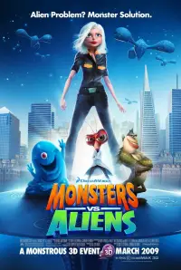 Poster to the movie "Monsters vs Aliens" #934011