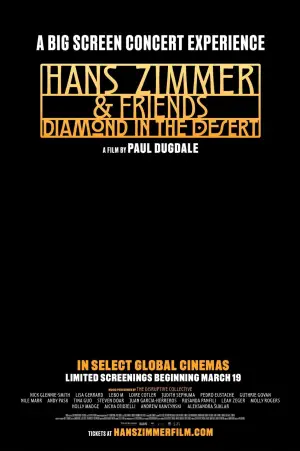 Poster to the movie "Hans Zimmer & Friends: Diamond in the Desert" #782360