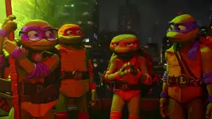 Backdrop to the movie "Teenage Mutant Ninja Turtles: Mutant Mayhem" #622602