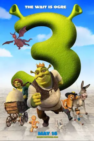 Poster to the movie "Shrek the Third" #622683