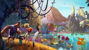 Backdrop to the movie "Cloudy with a Chance of Meatballs 2" #285224