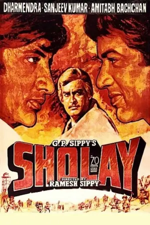 Poster to the movie "Sholay" #148699