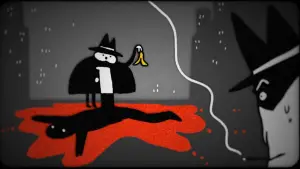 Backdrop to the movie "Blink Twice If You