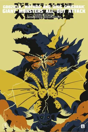 Poster to the movie "Godzilla, Mothra and King Ghidorah: Giant Monsters All-Out Attack" #903657