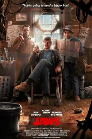 Poster to the movie "Jaws" #768259