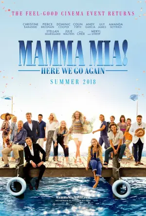 Poster to the movie "Mamma Mia! Here We Go Again" #788110
