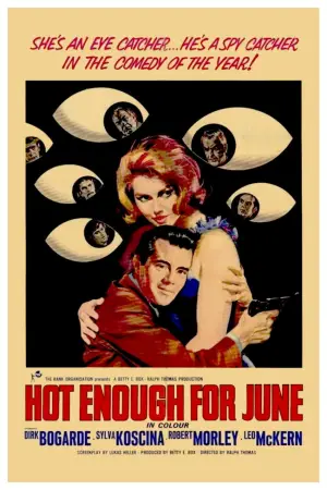 Poster to the movie "Hot Enough for June" #573300