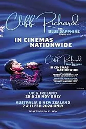 Movie poster "Cliff Richard: The Blue Sapphire Tour 2023"