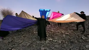 Backdrop to the movie "Songs of Hope and Despair. Performed by Bundschuh, Fish, Fox Tail, Rainbow, Dead Drummer,  Muse-Leaving Germany and by other agencies" #569099