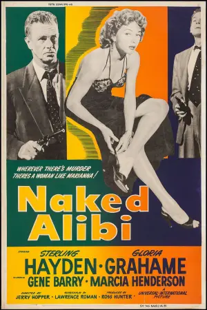 Poster to the movie "Naked Alibi" #668039