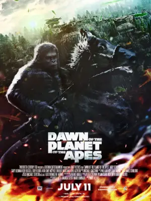 Poster to the movie "Dawn of the Planet of the Apes" #597004