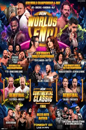 Poster to the movie "AEW Worlds End 2025" #934994